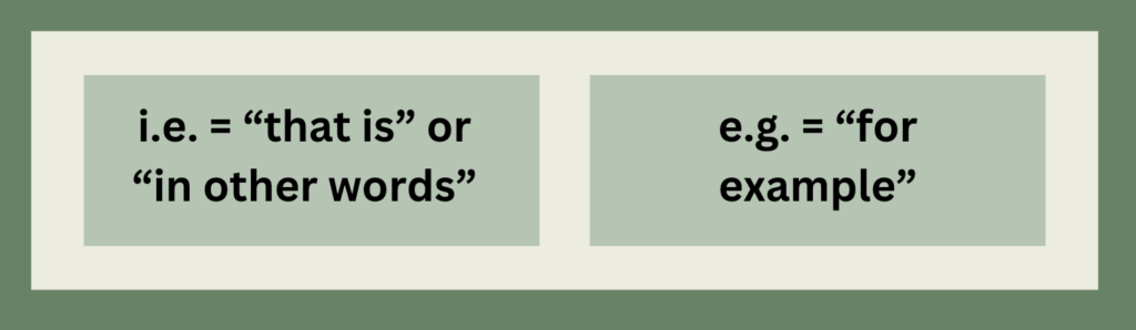 “i.e.” and “e.g.”: How To Use the Most CONFUSING Abbreviations ...